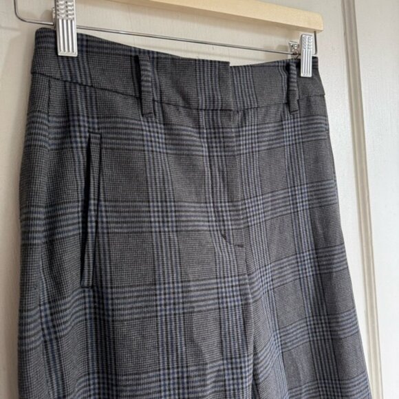 Aritzia Wilfred Plaid Tie Front Trousers NO BELT - Picture 2 of 8